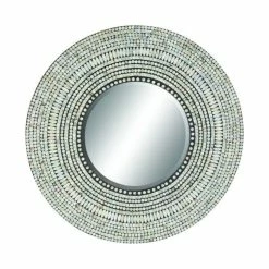 Brand new 🥰 Brimfield & May Coastal Multi Colored Wood Wall Mirror 49074 👏