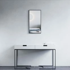 Best Pirce 🎉 Dowell K&B Supplies Mattox Mirror, Black, 16"w X 32"h X 1"d 😍