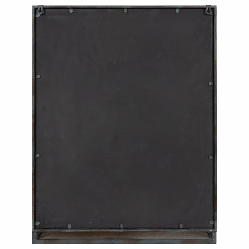 Top 10 🎉 Uniek Jackson Decorative Rustic Metal Home Organizer Mirror With Shelf, Black 🛒 - Image 4