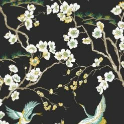 Flash Sale 🤩 Graham & Brown Japan Wallpaper, Black, 20x396 👍