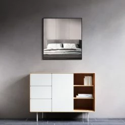 Buy 😍 Dowell K&B Supplies Mattox Mirror, Black, 30"w X 32"h X 1"d ⭐