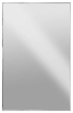 Buy ✔️ Raphael Rozen Modern Hanging Framed Wall Mounted Metal Mirror, Aluminum Chrome, 20x30 🔔