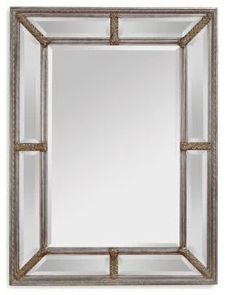 Cheap ✨ BASSETT MIRROR CO. Bassett Mirror Roma Wall Mirror With Ant Silver Leaf Finish 6357-1764EC 🤩