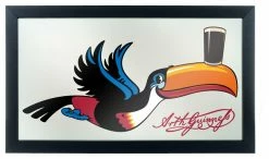 Budget ⭐ Trademark Gameroom Guinness Framed Mirror Wall Plaque 15 X 26 Inches, Toucan 🥰