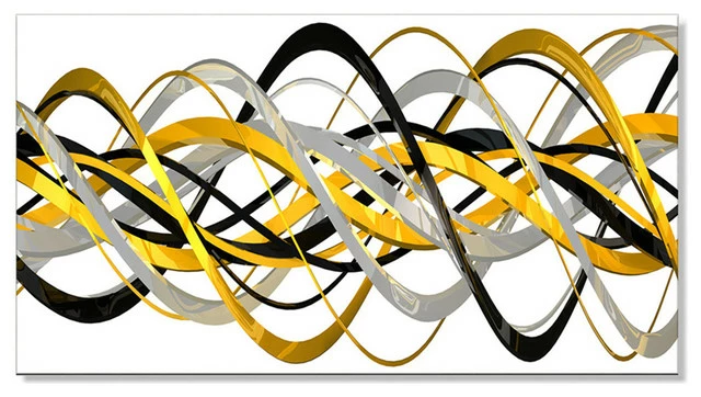 Promo βοΈ Fabuart "HelixExpression" Abstract Canvas Art, 32"x16", Single Panel π