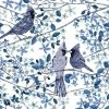 Buy 👏 Robin Ann Meyer Cardinal's Embrace Wallcovering, Indigo, Sample, Peel And Stick 😍
